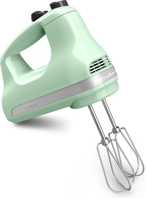 KitchenAid 5-Speed Hand Mixer - Powerful Performance for Effortless Baking | Compact Design