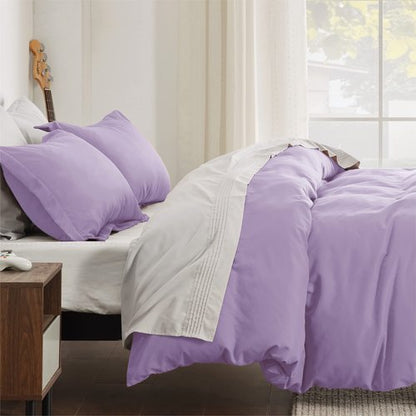 Bedsure Duvet Cover King Size - Soft Double Brushed Bedding Set for Kids & Adults, Zipper Closure, 3 Pieces, Includes 1 Duvet Cover (104"x90") & 2 Pillow Shams, NO Comforter, Orchid Bloom