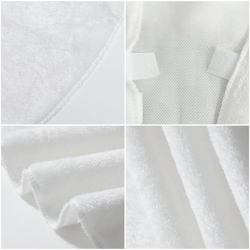 48 Inch White Plush Christmas Tree Skirt – Center Opening, Velvety Decor (Variation: White+48 inch)