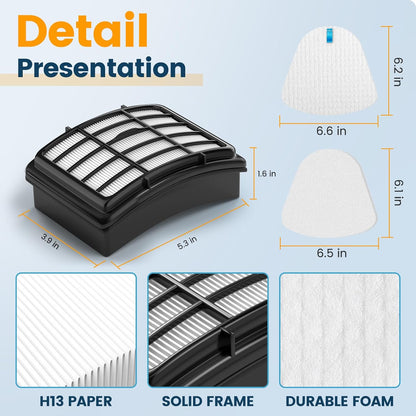 Shark | Foam and Felt Vacuum Filters - Replacement for Navigator Lift-Away Models ZU503AMZ, NV350, NV360, UV500