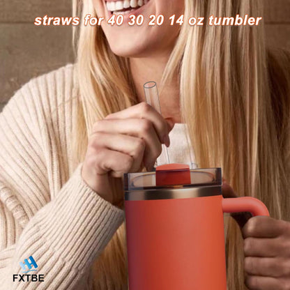 Stanley 6-Pack Replacement Straws | Reusable, Dishwasher Safe, BPA-Free Tritan Straws for 40 OZ Tumblers