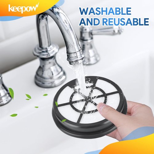 KEEPOW Vacuum Filters - Compatible with Eureka Whirlwind NEN110A, NEN110B, NEN110D | 2-Pack