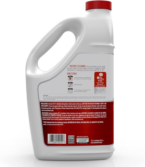 Hoover Renewal Deep Cleaning Carpet Shampoo - Concentrated 128oz Machine Cleaner Solution
