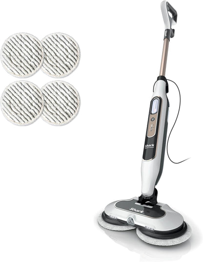 Shark Steam & Scrub Hard Floor Steam Mop - All-in-One with Steam Blaster Technology & LED Headlights | S8201, Rotator White