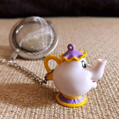 Beauty and The Beast Mrs. Potts Tea Infusers, Tea Steeper for Loose Tea, Cute Cartoon Stainless Steel Fine Mesh Tea Strainer with Gift Box by NSTaygate