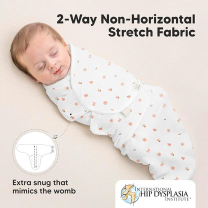Organic Baby Swaddle Sleep Sacks by [Brand Name] - Soft & Snug for Newborns 0-3 Months | 3-Pack Butterflies, XS
