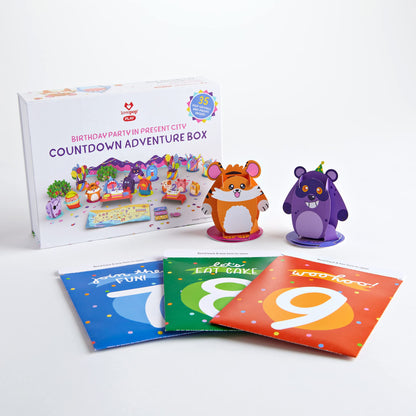 Lovepop Birthday Adventure Box, Advent Calendar for Kids, 6.45" x 4.84" x 2.2" Box Size, Pop Up Characters, Gifts for Girls