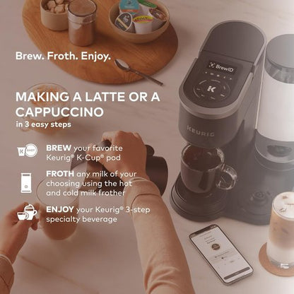 Keurig K-Café SMART Coffee Maker - WiFi Compatible Latte & Cappuccino Machine, 6 Brew Sizes, Black
