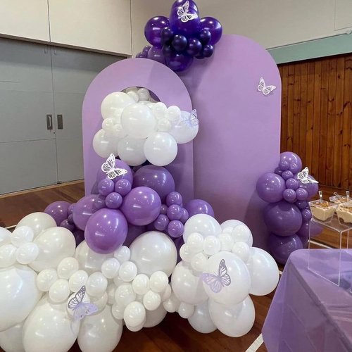 FOTIOMRG 120pcs White Latex Balloons - 5 Inch Helium Quality for Birthday & Wedding Decor