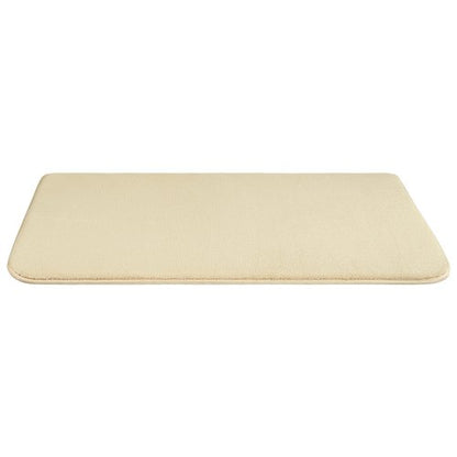 American Soft Linen 21x32 Fluffy Foamed Slip Reducer Bath Rug, Machine Washable Area Bath Mat Rugs for Bathroom, Beige