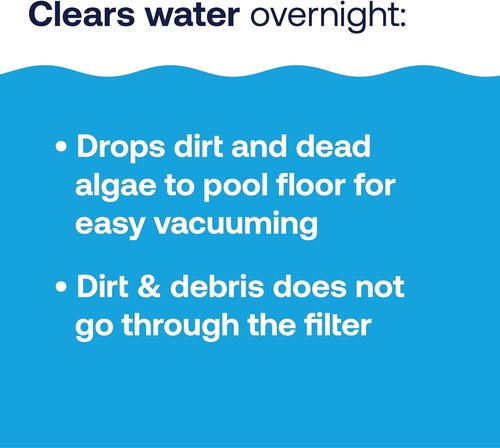 HTH 67080 Pool Care Flocculant - Quickly Clears Cloudy Water for Crystal Clear Pools