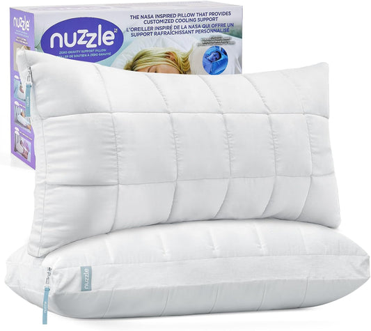 Skiennix King Size Cooling Adjustable Pillows - Luxury Hotel Collection for Side Sleepers | Soft & Firm Support