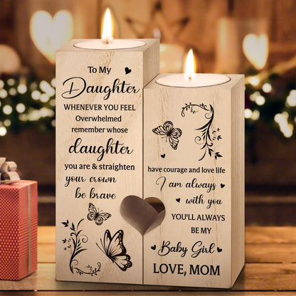 SteadStyle Candle Holders for Daughters - Heartfelt Gifts from Mom for Mother's Day, Birthdays & More