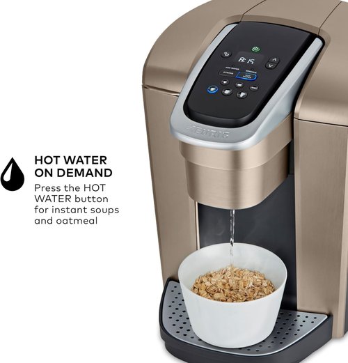 Keurig K-Elite Coffee Maker - Programmable Single Serve with Strength Control & Iced Coffee Feature - Brushed Gold