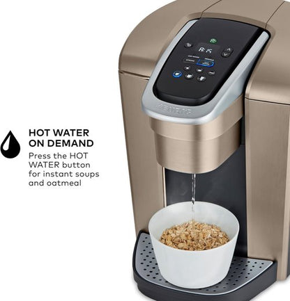 Keurig K-Elite Coffee Maker - Programmable Single Serve with Strength Control & Iced Coffee Feature - Brushed Gold