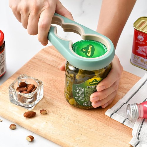 A-Green Bottle Opener - Ergonomic Jar Opener for Arthritic Hands | Ideal for Seniors & Weak Grip Users