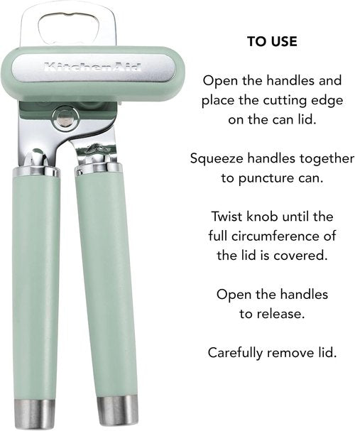 KitchenAid Multifunction Can Opener - 8.36-Inch Bottle Opener in Pistachio Color