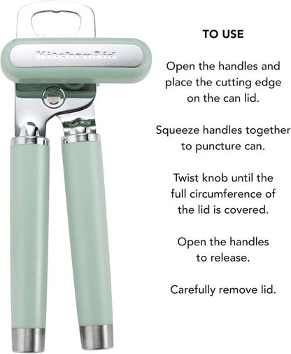 KitchenAid Multifunction Can Opener - 8.36-Inch Bottle Opener in Pistachio Color