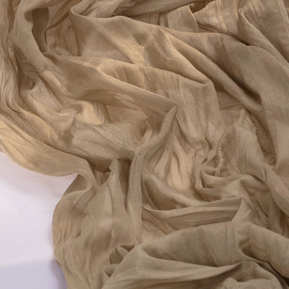 Socomi Cheesecloth Table Runner - 6pcs Nude Brown Rustic Gauze | 120 Inch for Weddings & Events