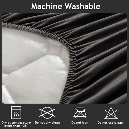 Skiennix Waterproof Twin Mattress Protector - Lab Tested Leakproof, Oeko-TEX Certified, Breathable & Noiseless, 18" Deep Pocket, Machine Washable | Black