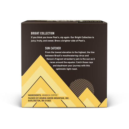Peet's Coffee Light Roast K-Cup Pods - 100% Arabica Sun Catcher, 60 Count (6 Boxes of 10 Pods)
