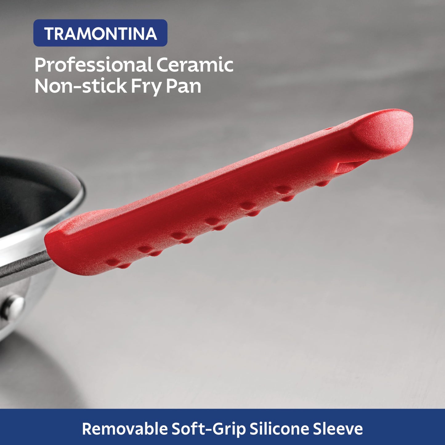 Tramontina Nonstick and Ceramic Professional Pans (Black/Red/Gray)