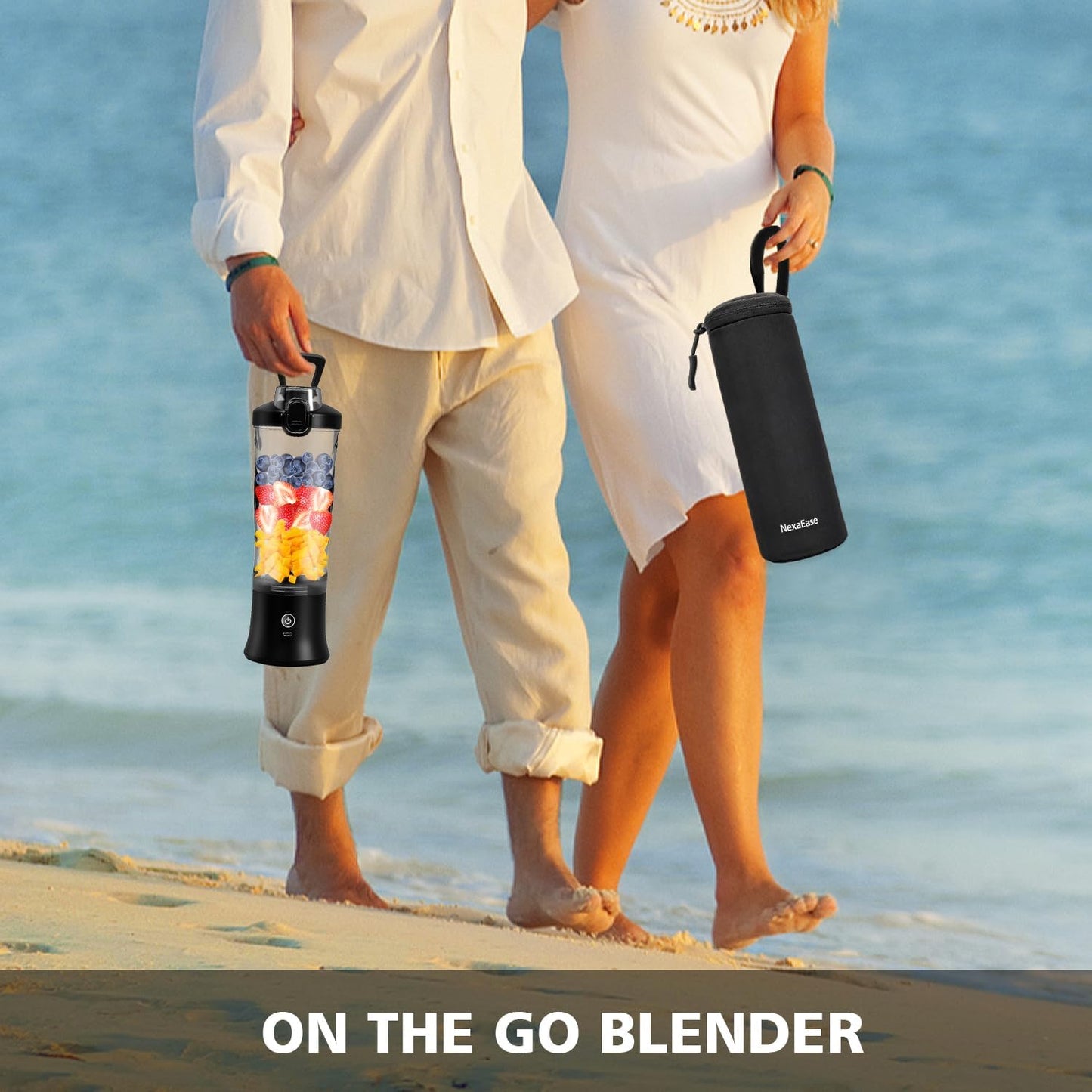 Skiennix Portable Blender - 20 OZ Personal Juicer for Shakes & Smoothies | USB-C Rechargeable, Travel-Friendly Design