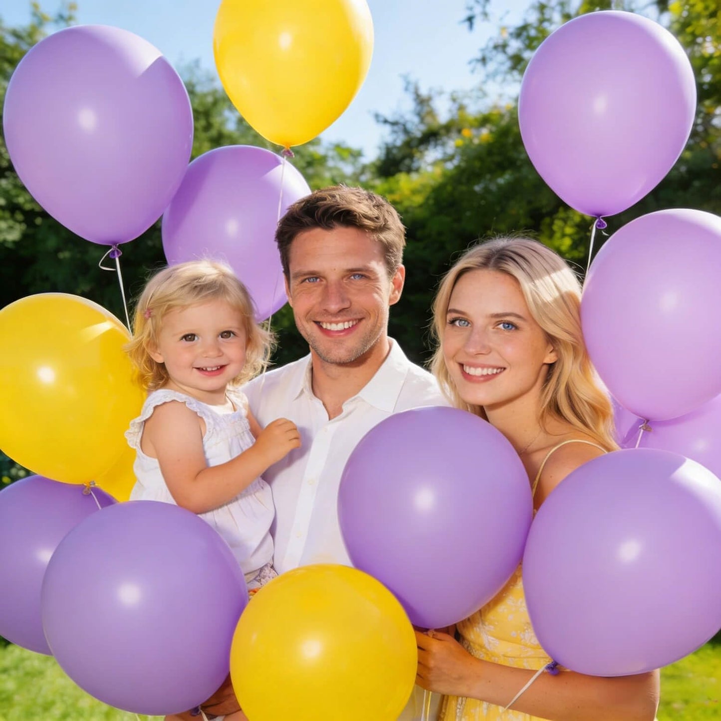 Skiennix 12-Inch Pastel Purple Balloons - 110 Pack Latex Balloons for Birthday, Baby Shower & Wedding