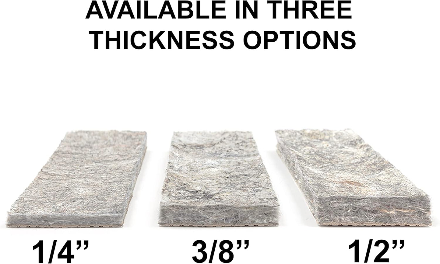 Mohawk Home Non-Slip Rug Pad - 1/2" Thick Felt & Latex Rubber Gripper - 2' x 6' for Hardwood & Tile Floors