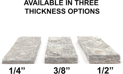 Mohawk Home Non-Slip Rug Pad - 1/2" Thick Felt & Latex Rubber Gripper - 2' x 6' for Hardwood & Tile Floors