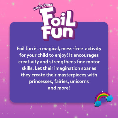 Skillmatics Foil Fun - No Mess Unicorns & Princesses Art Kit | Creative DIY Activity for Kids Ages 4-9