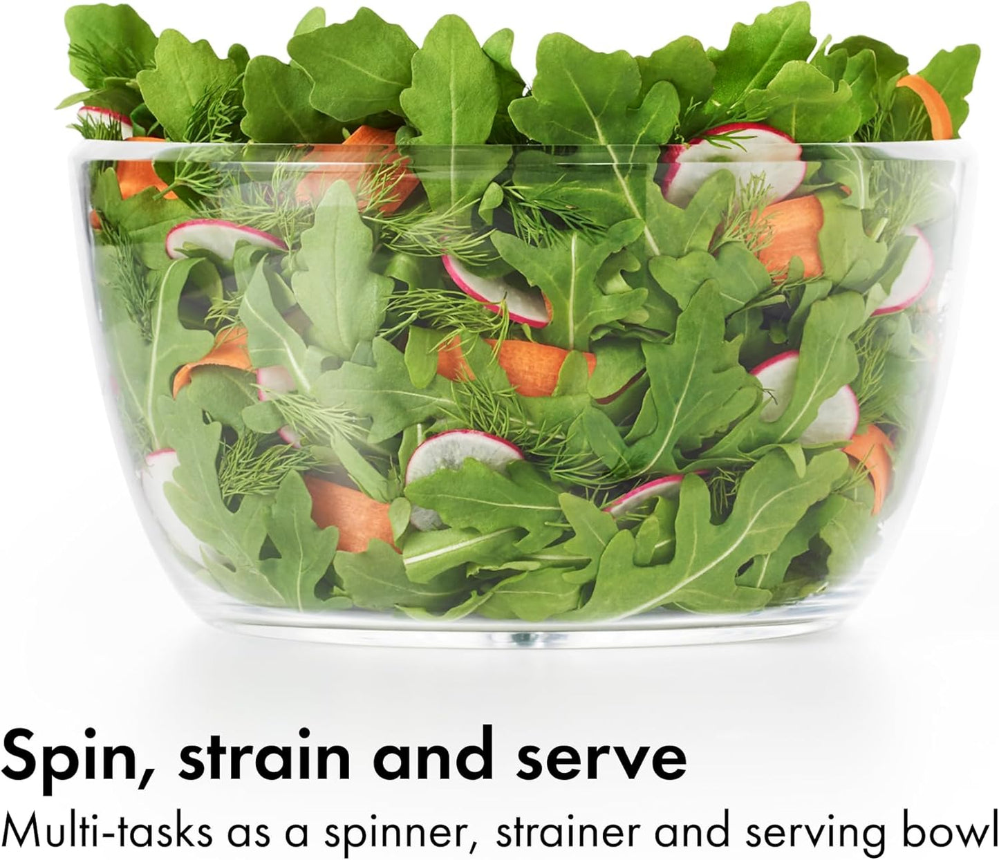 OXO Good Grips Salad Spinner - Efficient Lettuce & Herb Washer | Compact Design for Easy Use