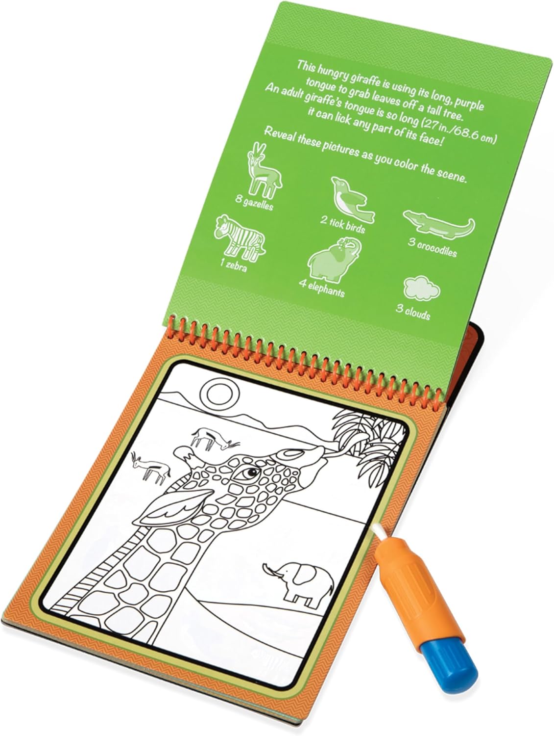 Melissa & Doug Water Wow! Reusable Activity Pad - Safari Theme - Eco-Friendly & Fun