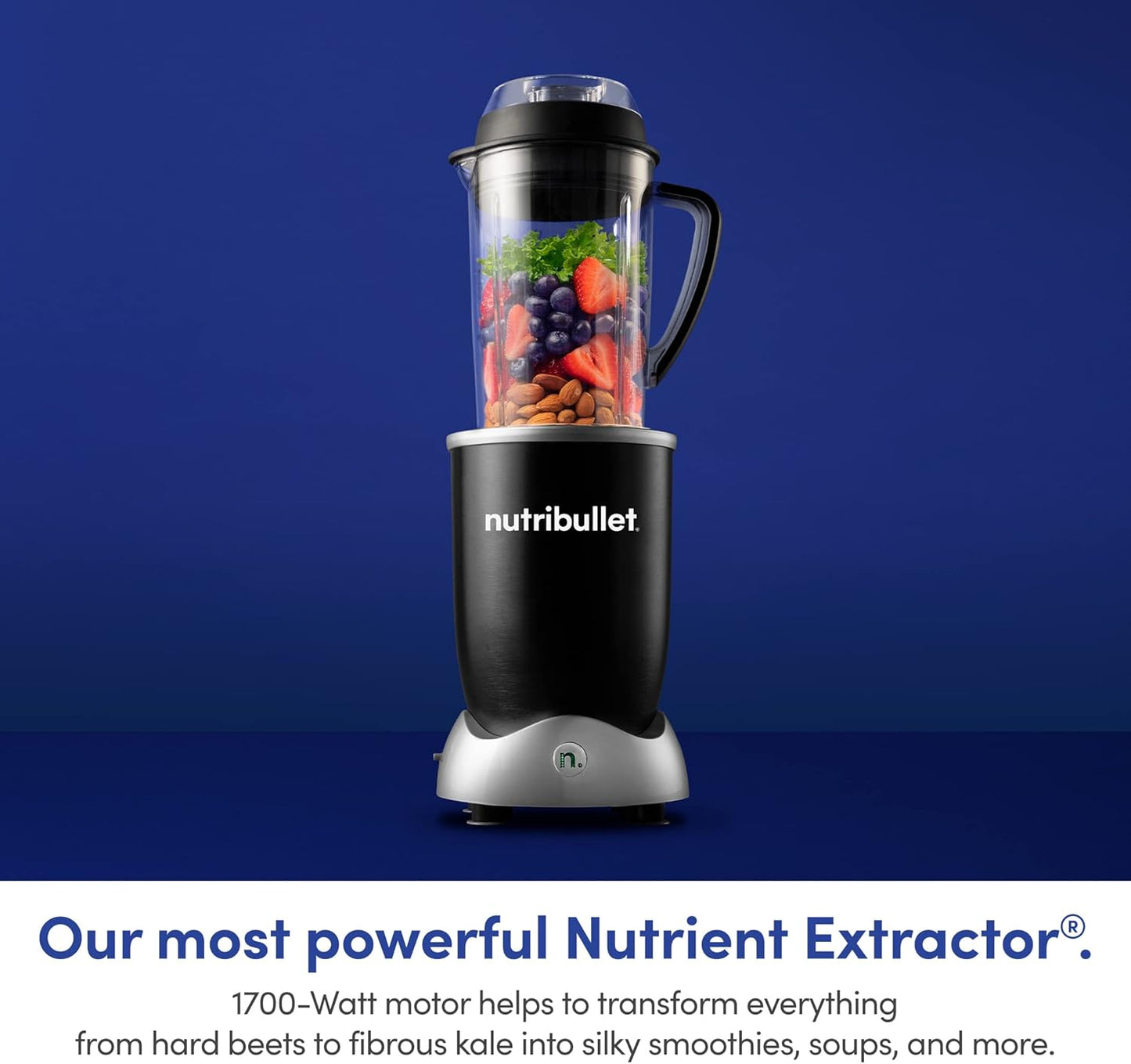 NutriBullet Rx Blender - Powerful Nutrient Extractor in Sleek Black Finish