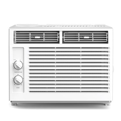 ZAFRO 5000BTU Window Air Conditioners Cool Up to 150 Sq Ft,Quiet Operation Window AC Unit with 2 Cool&Fan Functions,Easy to Use Mechanical Control,Washable Filter,Easy Install Kit,for Small Room,White