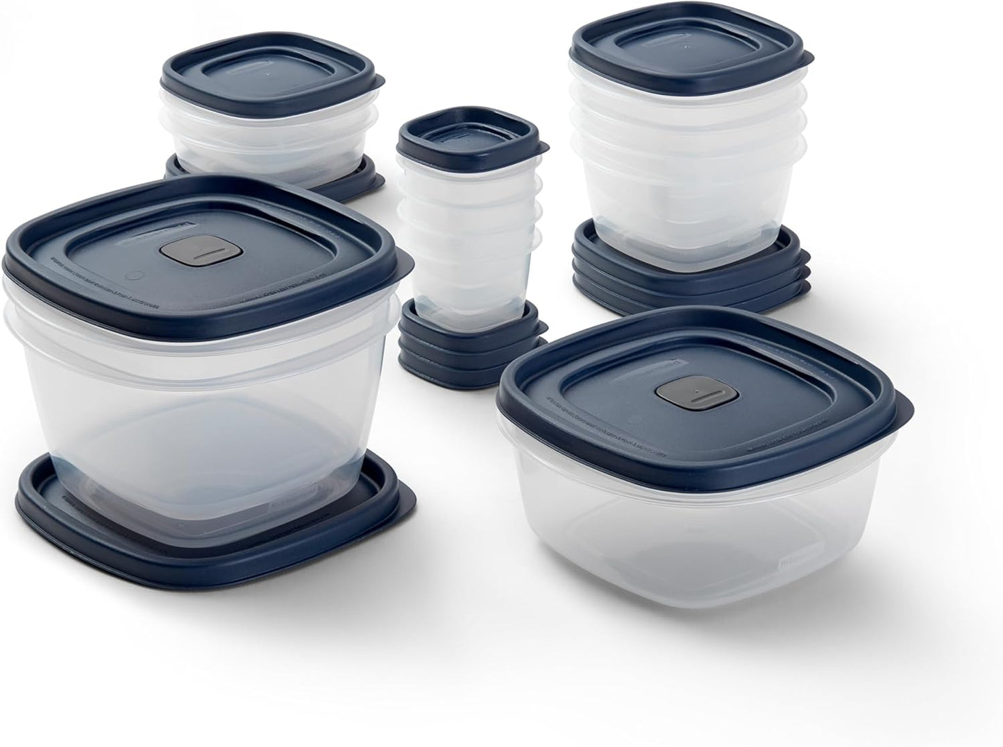 Rubbermaid Easy Find Lids® Food Storage Containers - 26-Piece Set with Vented Lids in Blue
