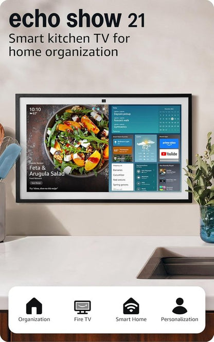 Echo Show 15 by Amazon - Full HD 15.6" Smart Kitchen Hub with Built-in Fire TV & Alexa Integration