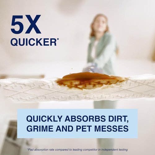 Bona Multi-Surface Floor Cleaning Pads - Heavy-Duty Microfiber Refills | 18 Disposable Pads for Easy Cleaning