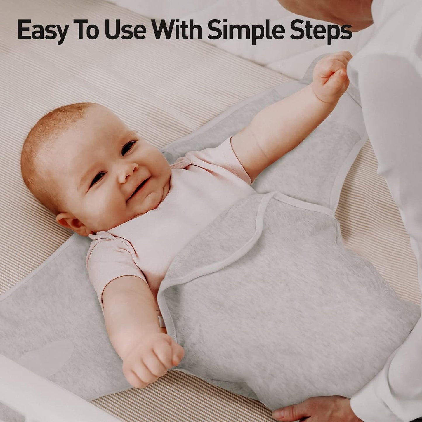 Organic Baby Swaddle Sleep Sacks - 2-Pack Adjustable Wraps for Newborns | 100% Cotton, Soft & Snug, 0-3 Months