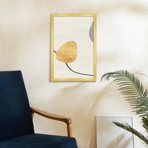 LaVie Home 12x18 Picture Frame - Elegant Gold Frame with HD Plexiglas | Vertical & Horizontal Display