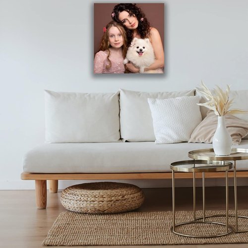 Custom Canvas Prints - Personalized Wall Art for Pet & Family Photos | Ideal Gifts for Mom & Dad (20'' W x 30'' H)