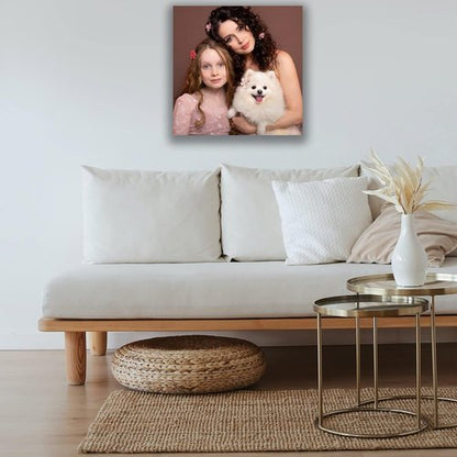 Custom Canvas Prints - Personalized Wall Art for Pet & Family Photos | Ideal Gifts for Mom & Dad (20'' W x 30'' H)