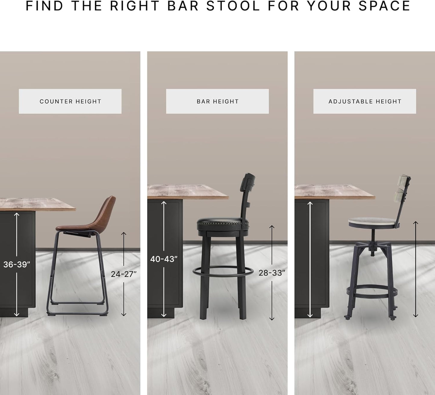 Signature Design by Ashley Caitbrook Casual Dining Table & Upholstered Bar Stools Set - 7 Pieces in Gray