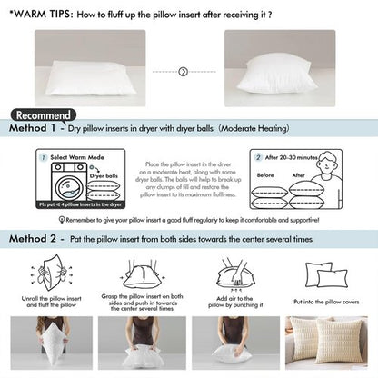 MIULEE 18x18 Pillow Inserts with Cotton Cover,Set of 4 100% Virgin Microfiber Throw Pillows for Couch Sofa and Bed