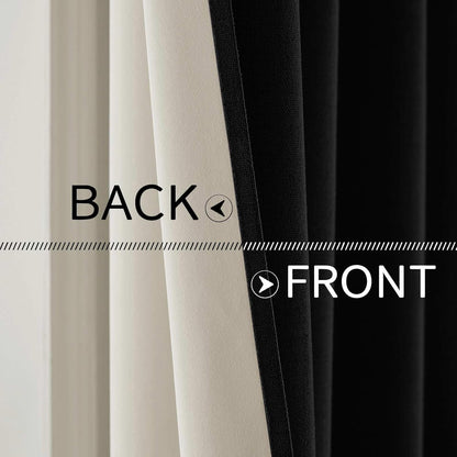MIULEE Blackout Curtains - 100% Linen Texture Thermal Insulated Drapes | 52x54 Inch (2 Panels)