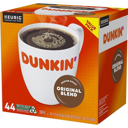 Dunkin' Donuts Original Blend Coffee K-Cup Pods - Medium Roast, 44 Count Box