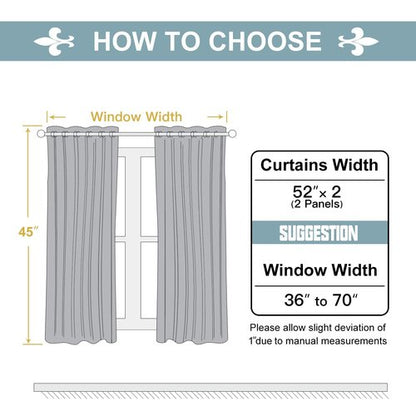 ChrisDowa Grommet Room Darkening Curtains for Bedroom and Living Room - 2 Panels Set Thermal Insulated Blackout Curtains (Mustard Yellow, 52W x 45L)
