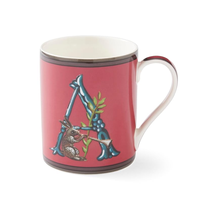 Spode Kit Kemp Alphabet Mug A 12 Oz - Red