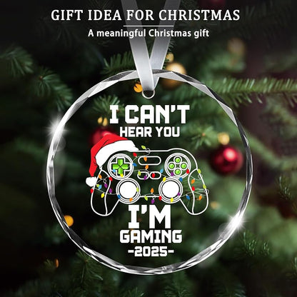 Funny Gaming Christmas Ornament – Can’t Hear You I’m Gaming Tree Decoration
