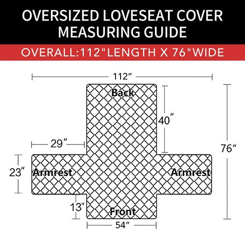 Easy-Going Sofa Slipcover Reversible Loveseat Sofa Cover Couch Cover for 2 Cushion Couch Furniture Protector with Elastic Straps for Pets Kids Dog Cat (Oversized Loveseat, Green/Christmas Red)